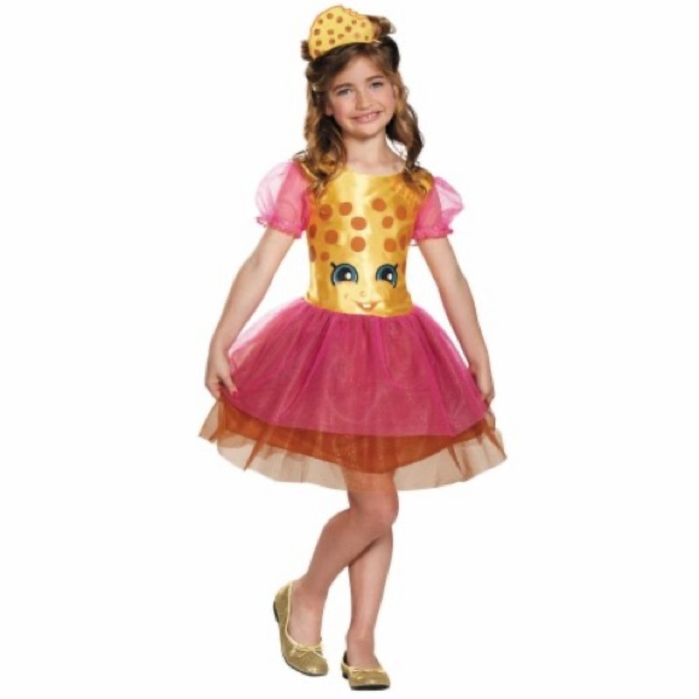 SHOPKINS KOOKIE 🍪 COOKIE 🍪 COSTUME SIZE SMALL (4-6) 🌟NEW🌟